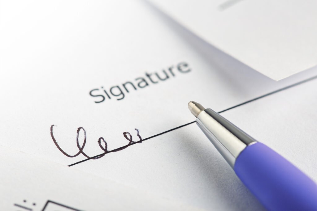 signature attestation de renonciation à la protection du patrimoine personnel