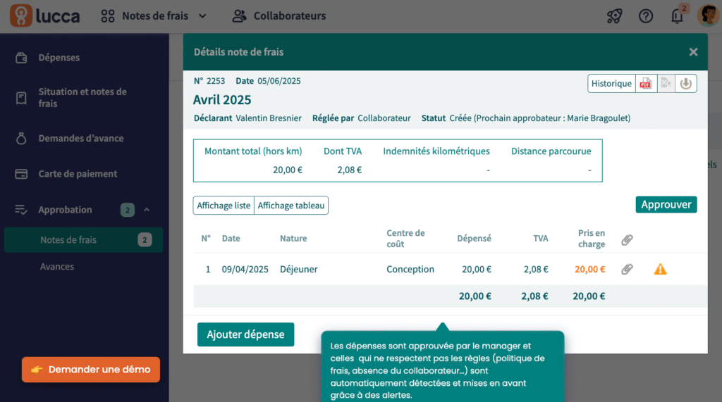 cleemy notes de frais