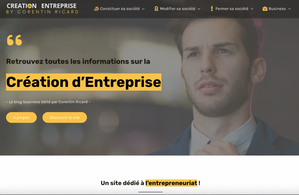 creation entreprise france