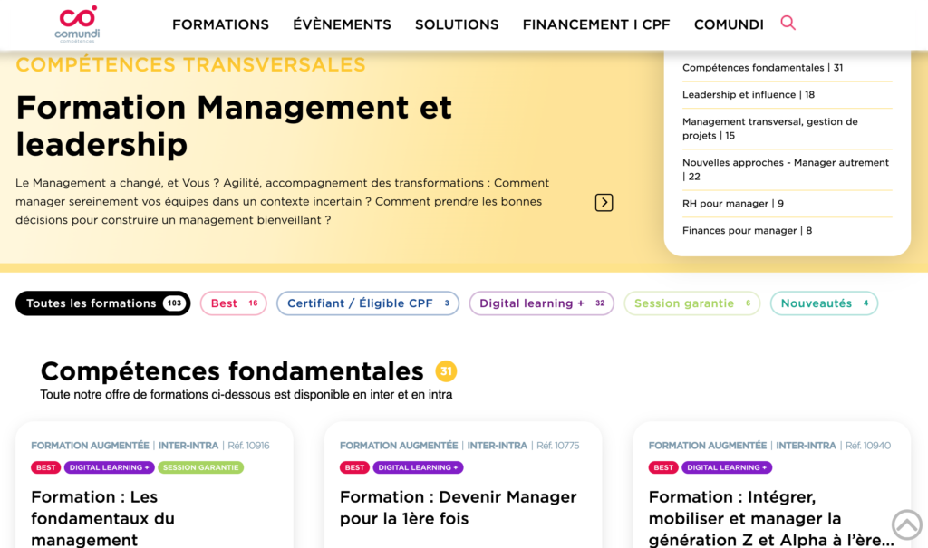 formation comundi management