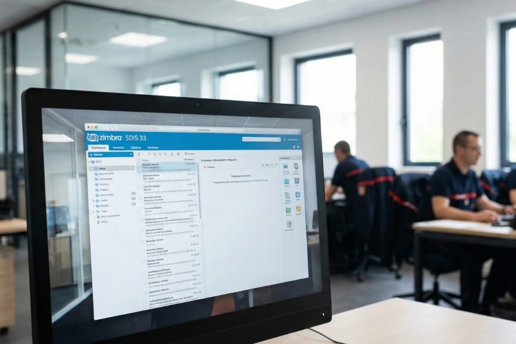 zimbra sdis 33 messagerie