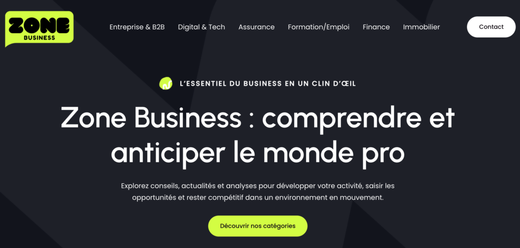 zone-business.fr site