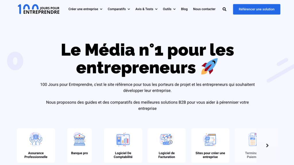 100 jours pour entreprendre fr