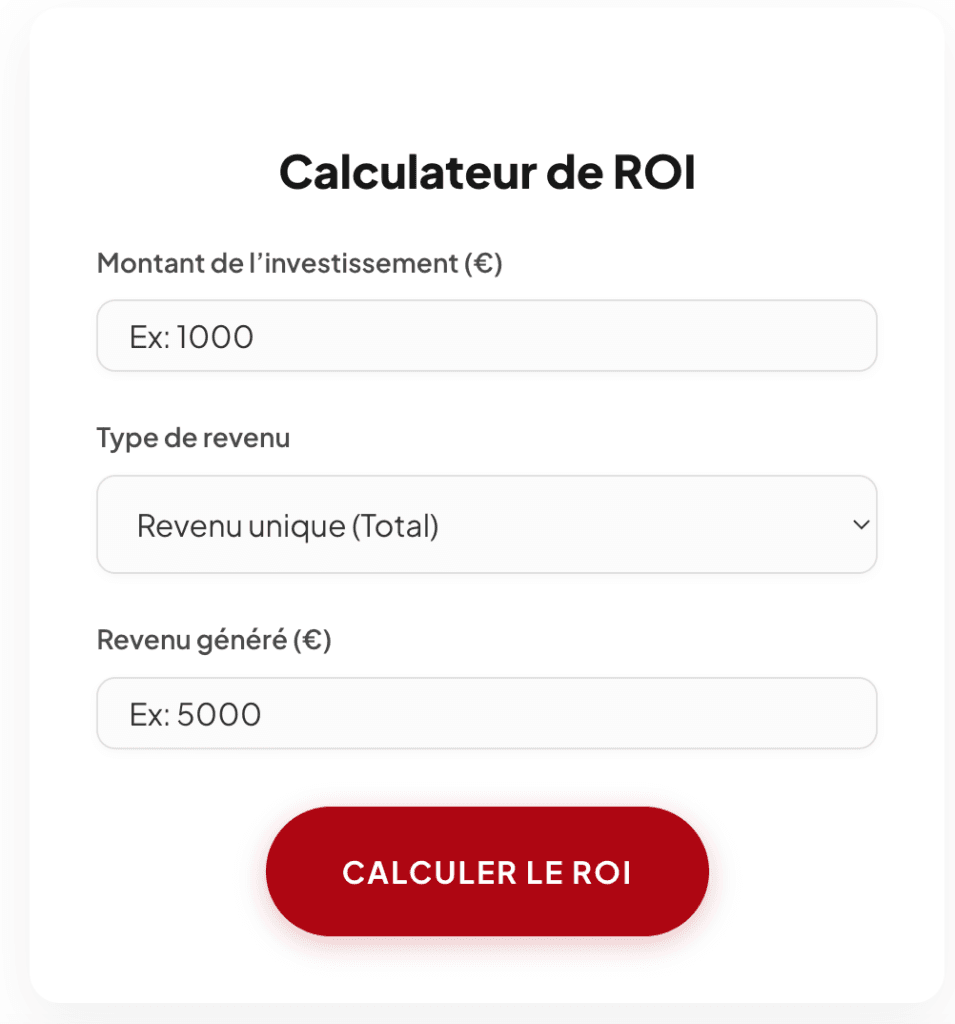 calcul roi rezoactif simulateur