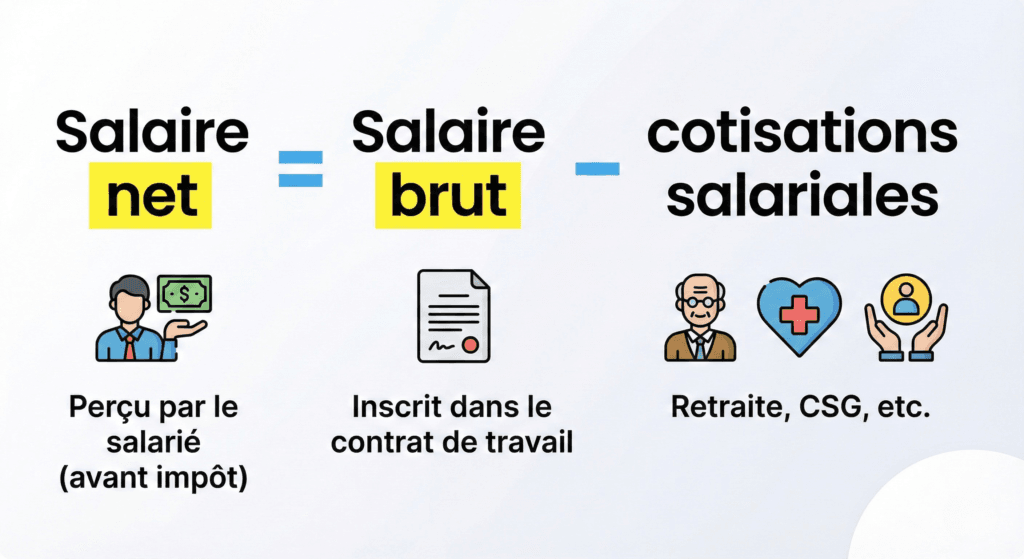 calcul salaire brut en net