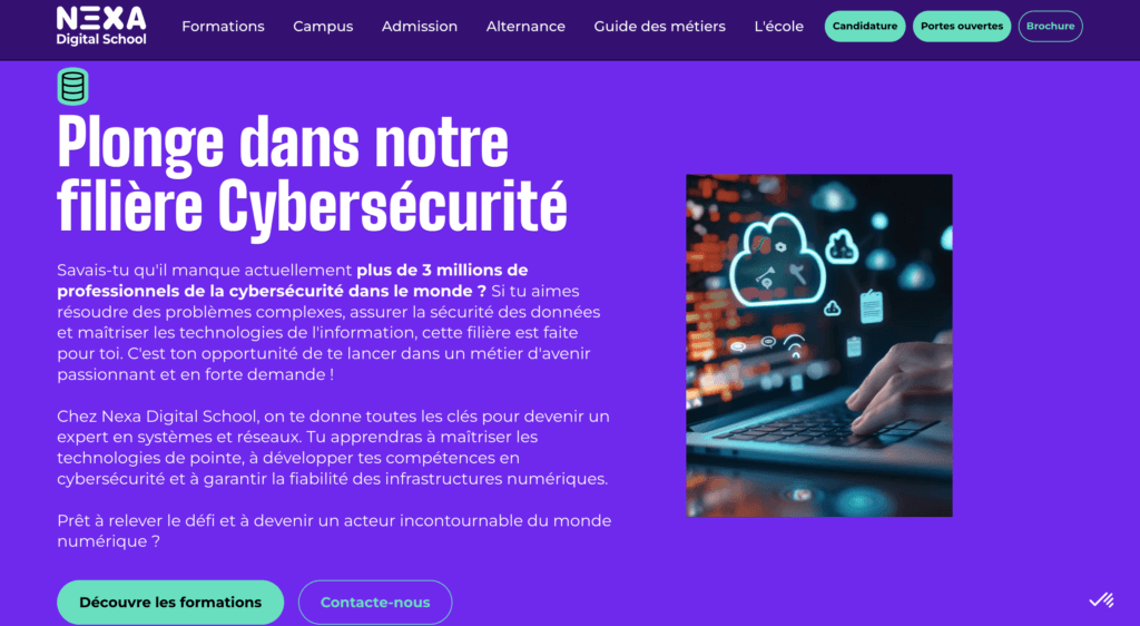 cybersécurité nexa alternance