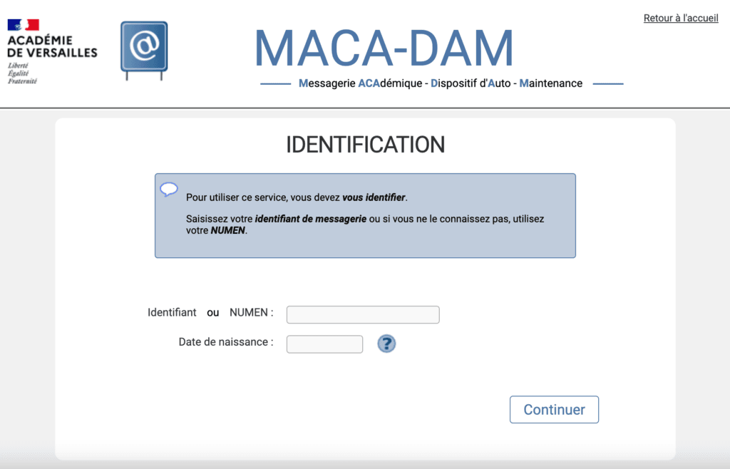 maca dam webmail versailles