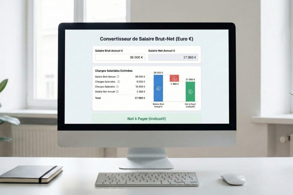 salaire brut en net