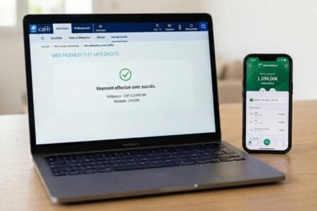 virement caf effectué mais rien sur mon compte